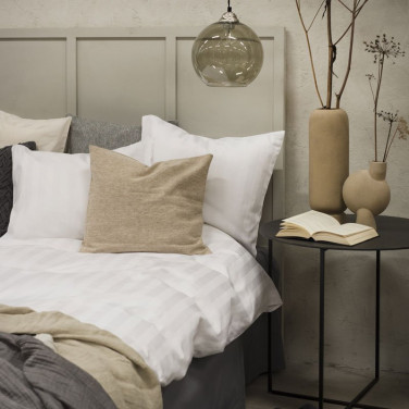 Bäddset 2-Dels Set Hotellsatin Vit